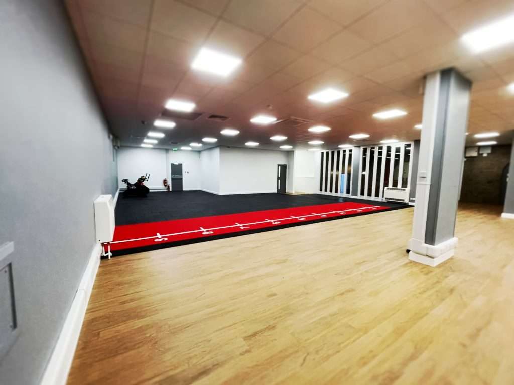 Interior photo of Maesteg Sports Facility, recently refurbished by AP Group