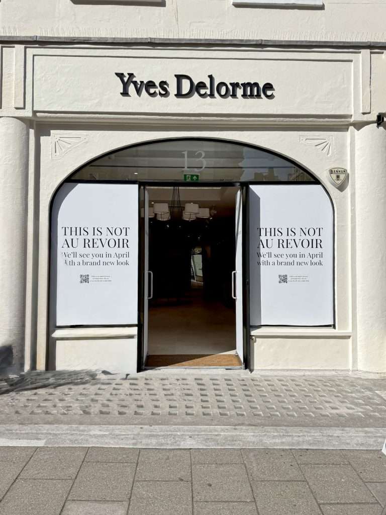 Yves Delorme Hinde St. Shop Front